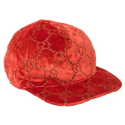 Gucci GG Velvet Baseball Cap 